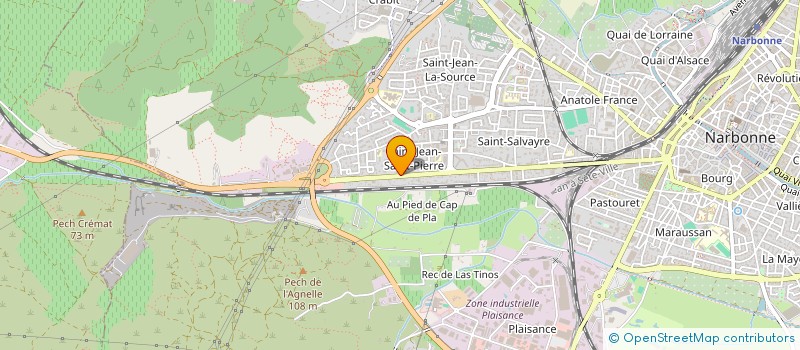 localisation de l'entreprise BORDEAUX  NARBONNE