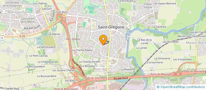 localisation de l'entreprise BORDEAUX  SAINT-GREGOIRE