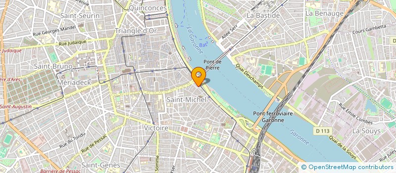 localisation de l'entreprise BORDEAUX A VELO LE GUIDON FUTE à BORDEAUX