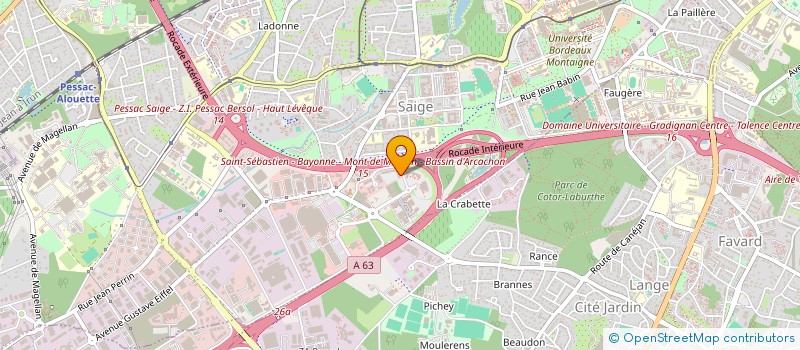 localisation de l'entreprise BORDEAUX-ALBERT 1ER à PESSAC