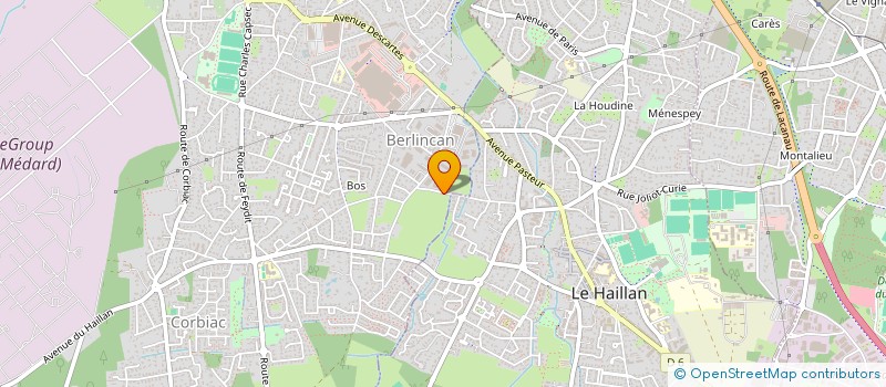 localisation de l'entreprise BORDEAUX AQUITAINE BOISSONS  SAINT MEDARD EN JALLES