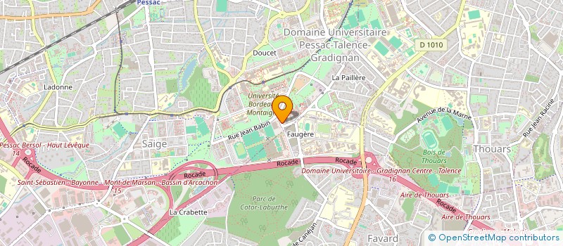 localisation de l'entreprise BORDEAUX ASSOCIATION DES ETUDIANTS EN MANAGEMENT DU SPORT (BASEMS) à PESSAC