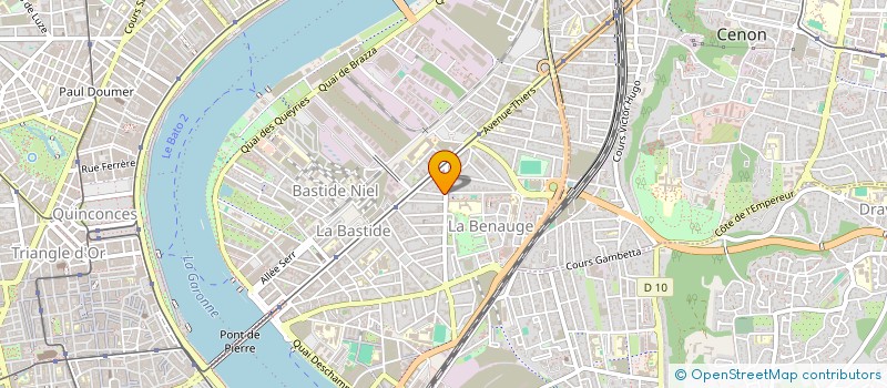 localisation de l'entreprise BORDEAUX-BASTIDE-ESCRIME  BORDEAUX