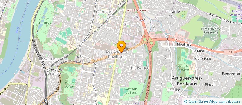 localisation de l'entreprise BORDEAUX BCD  CENON