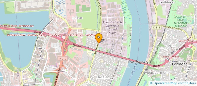 localisation de l'entreprise BORDEAUX BEGLES ENERGIES à BORDEAUX