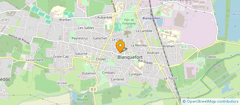 localisation de l'entreprise BORDEAUX BLAQUEFORT GAELIC à BLANQUEFORT