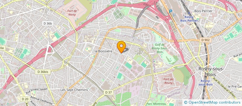 localisation de l'entreprise BORDEAUX BLEU à MONTREUIL