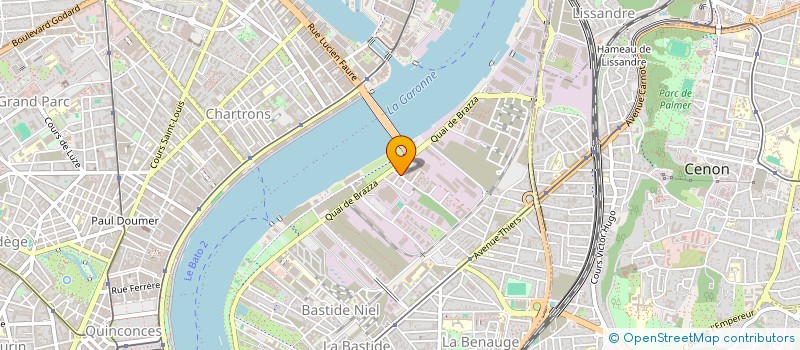 localisation de l'entreprise BORDEAUX BRAZZA  BORDEAUX