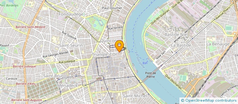 localisation de l'entreprise BORDEAUX BRIDGE CLUB ESPRIT DES LOIS  BORDEAUX