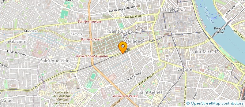 localisation de l'entreprise BORDEAUX CONTROLE TECHNIQUE à BORDEAUX