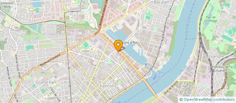 localisation de l'entreprise BORDEAUX CREDITS à BORDEAUX