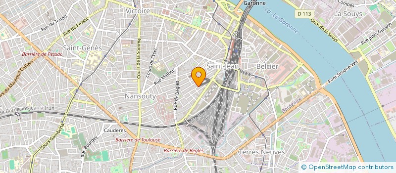 localisation de l'entreprise BORDEAUX DESSE  BORDEAUX