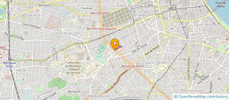 localisation de l'entreprise BORDEAUX DIFFUSION EXPORT à BORDEAUX