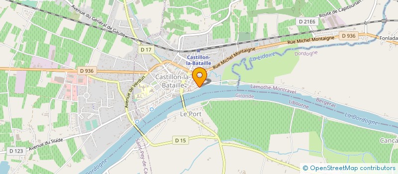 localisation de l'entreprise BORDEAUX DIRECT 1969 SARL à SAINT-MAGNE-DE-CASTILLON
