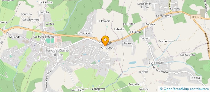 localisation de l'entreprise BORDEAUX DISTRIBUTION SERVICE  FARGUES-SAINT-HILAIRE