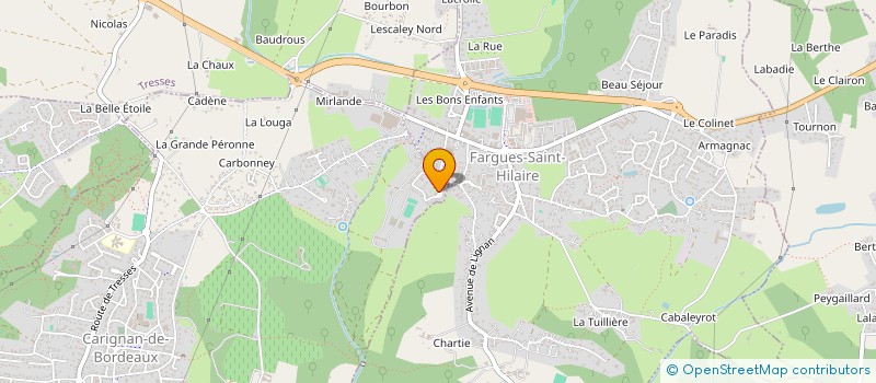 localisation de l'entreprise BORDEAUX ETANCH  CARIGNAN DE BORDEAUX