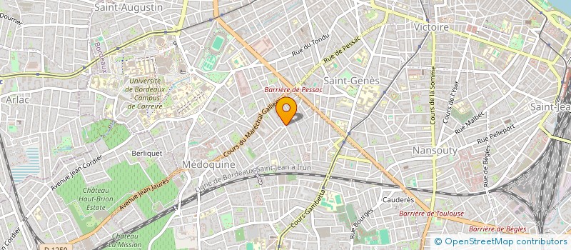 localisation de l'entreprise BORDEAUX EXPERT PARTNERS  TALENCE