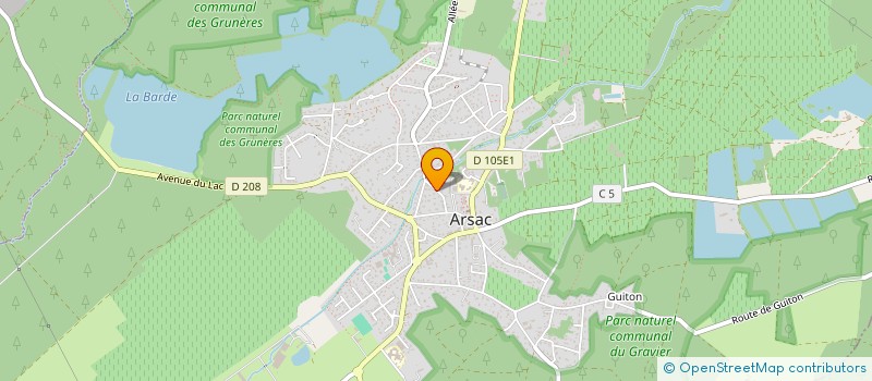 localisation de l'entreprise BORDEAUX EXPRESS à ARSAC