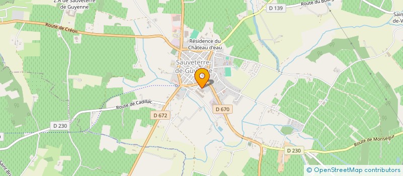 localisation de l'entreprise BORDEAUX FAMILIES DITE UG BORDEAUX DITE UG DITE UNION DE GUYENNE DITE CAVE DE BORDEAUX à SAUVETERRE-DE-GUYENNE