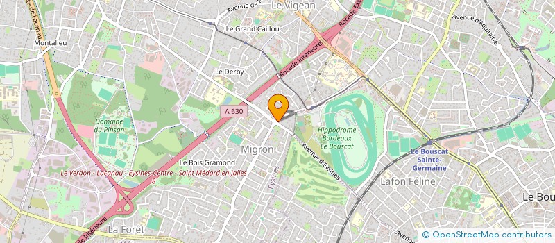 localisation de l'entreprise BORDEAUX GAMBETTA 3B  EYSINES