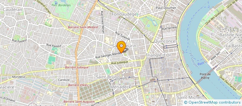 localisation de l'entreprise BORDEAUX GESTION  BORDEAUX