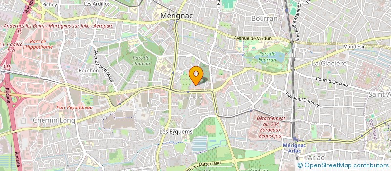 localisation de l'entreprise BORDEAUX GIRONDE QUEBEC / FRANCOPHONIE  BORDEAUX