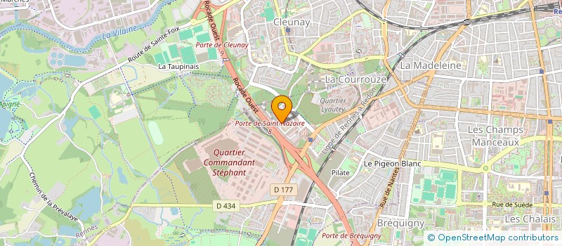 localisation de l'entreprise BORDEAUX HOTELAND  SAINT-JACQUES-DE-LA-LANDE