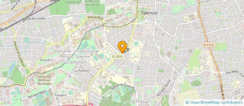 localisation de l'entreprise BORDEAUX INFORMATIQUE SERVICES EDITIONS à TALENCE