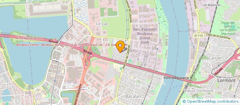 localisation de l'entreprise BORDEAUX INTERNATIONAL PROTOCOLE  BORDEAUX