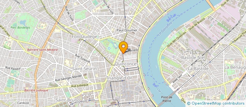 localisation de l'entreprise BORDEAUX INVEST à BORDEAUX
