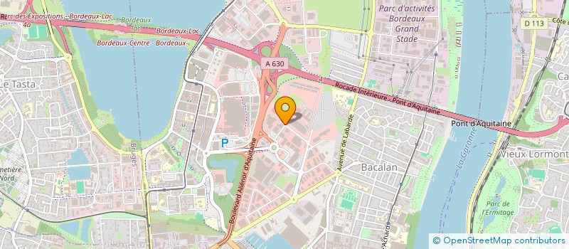 localisation de l'entreprise BORDEAUX LAC BASKET CLUB  BORDEAUX