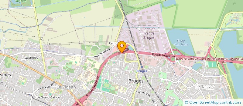 localisation de l'entreprise BORDEAUX LAC STATION  BRUGES