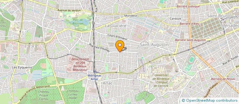 localisation de l'entreprise BORDEAUX LOCATIONS GESTION  MERIGNAC