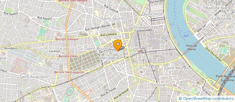 localisation de l'entreprise BORDEAUX METROPOLE SPORTS ET LOISIRS à BORDEAUX
