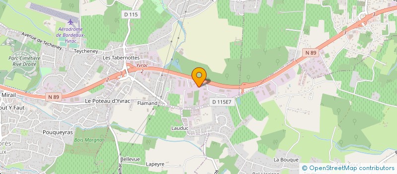 localisation de l'entreprise BORDEAUX MULTI SERVICES  YVRAC