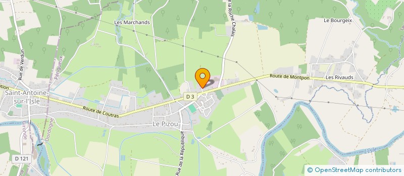 localisation de l'entreprise BORDEAUX NANSOUTY  LE PIZOU