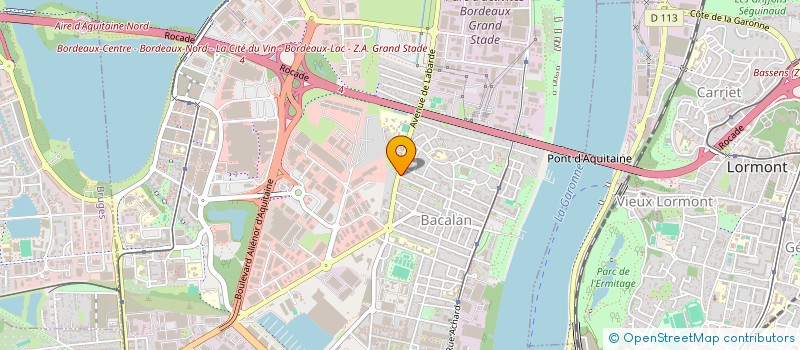 localisation de l'entreprise BORDEAUX NORD IMMOBILIER (SNC) à BORDEAUX