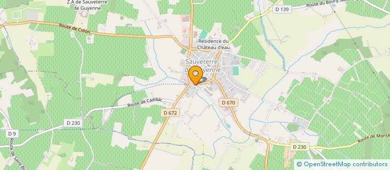localisation de l'entreprise BORDEAUX OENOLOGIE CONSEIL à SAUVETERRE-DE-GUYENNE