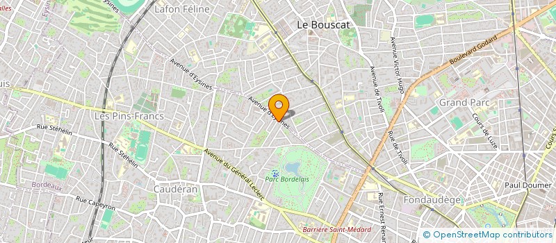 localisation de l'entreprise BORDEAUX PASTEUR à BORDEAUX