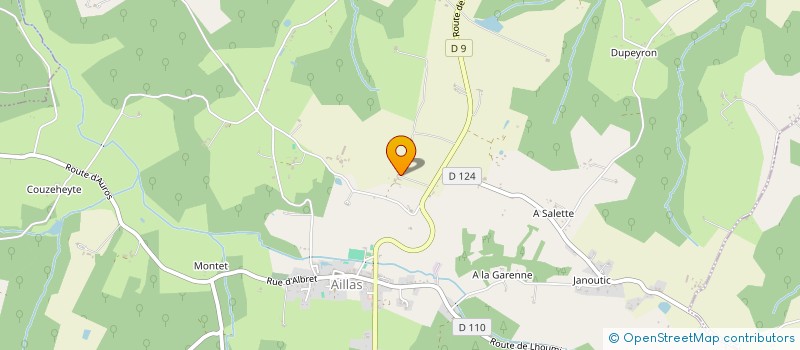 localisation de l'entreprise BORDEAUX PASTEUR  AILLAS