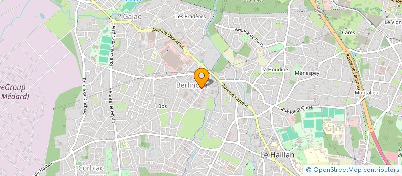 localisation de l'entreprise BORDEAUX PRESTIGE à SAINT-MEDARD-EN-JALLES