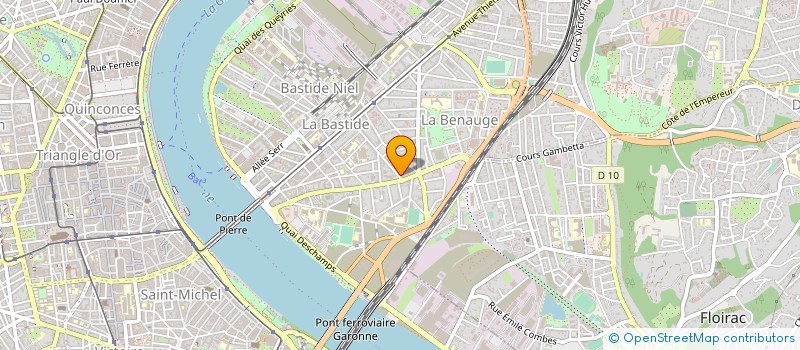 localisation de l'entreprise BORDEAUX RIVE DROITE SERVICES à BORDEAUX