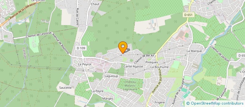 localisation de l'entreprise BORDEAUX RUGBY GOLF CLUB à LEOGNAN