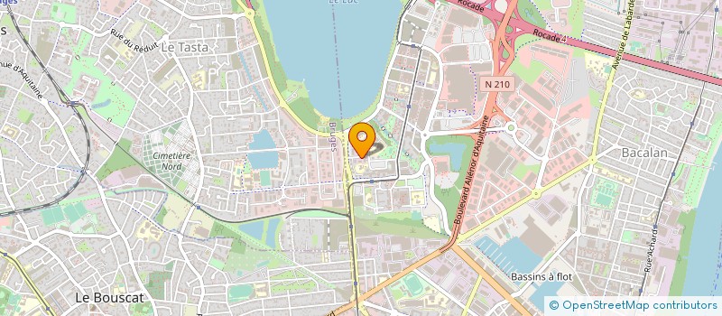 localisation de l'entreprise BORDEAUX SECURITE PRIVEE  MERIGNAC