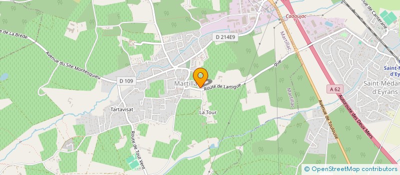 localisation de l'entreprise BORDEAUX SEGUR  MARTILLAC