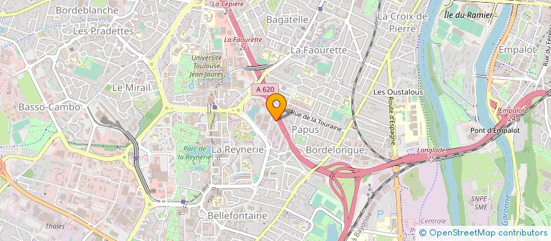 localisation de l'entreprise BORDEAUX SELF-STOCKAGE à TOULOUSE