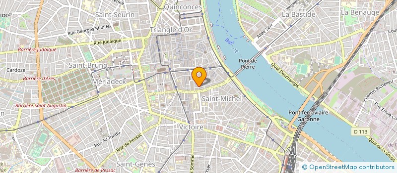 localisation de l'entreprise BORDEAUX SERVICES INTERNATIONAUX à BORDEAUX