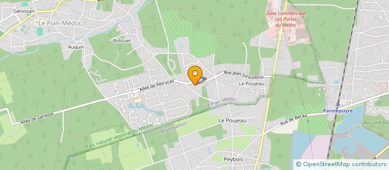 localisation de l'entreprise BORDEAUX SOLAIRE à LE PIAN-MEDOC