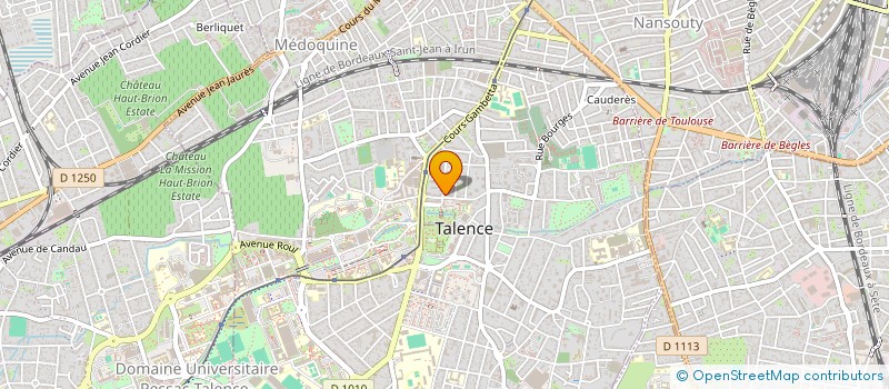 localisation de l'entreprise BORDEAUX STARS à TALENCE