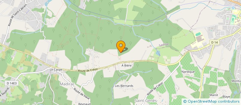 localisation de l'entreprise BORDEAUX TRAVEL TOUR  SADIRAC